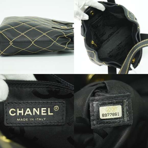 Chanel Quilted Leather Surpique Tote Black - Picture 3 of 7